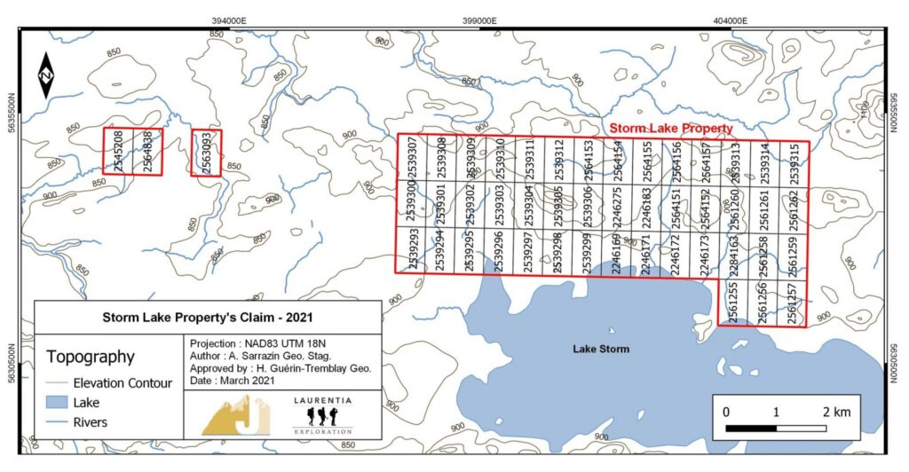 Storm Lake claims map